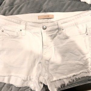 White jean short